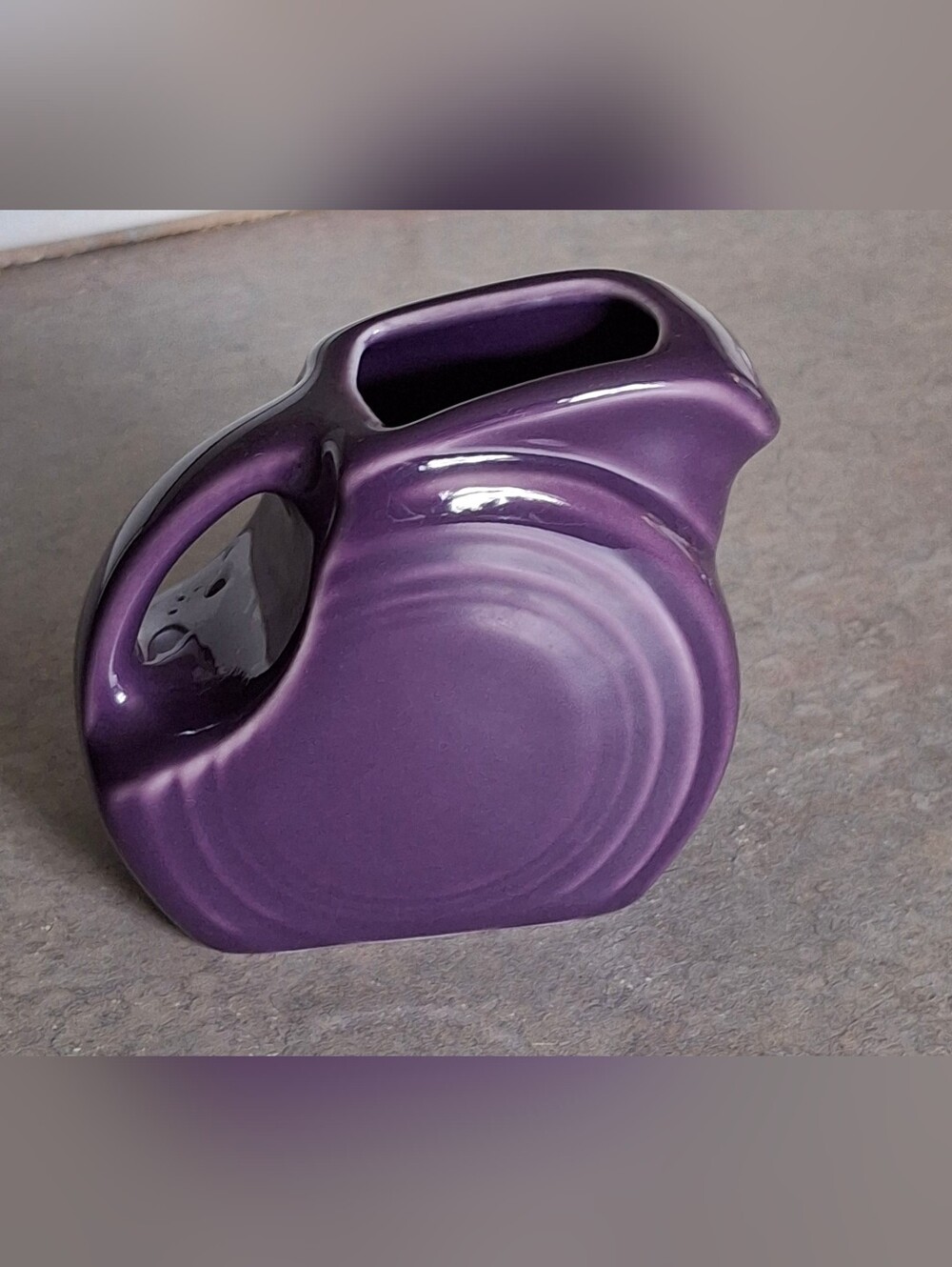Homer Laughlin FIESTA Ware Mini Disc Pitcher Plum Purple Fiestaware 5oz